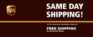 Same Day UPS Shipping Banner